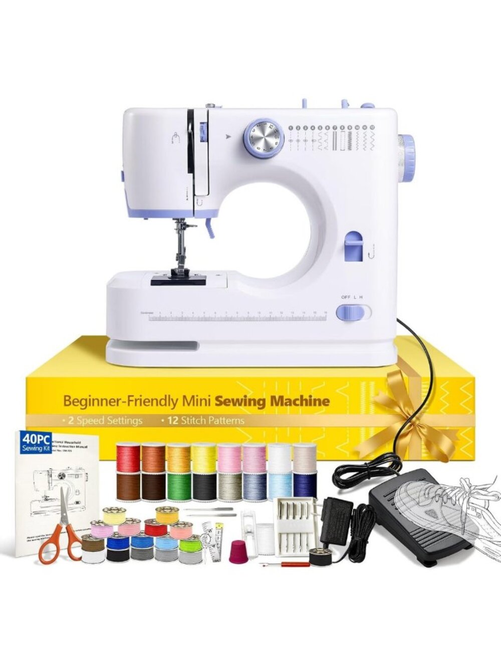 Compact Mini Sewing Machine for Beginners - Easy-to-Use, Ideal for DIY Crafts